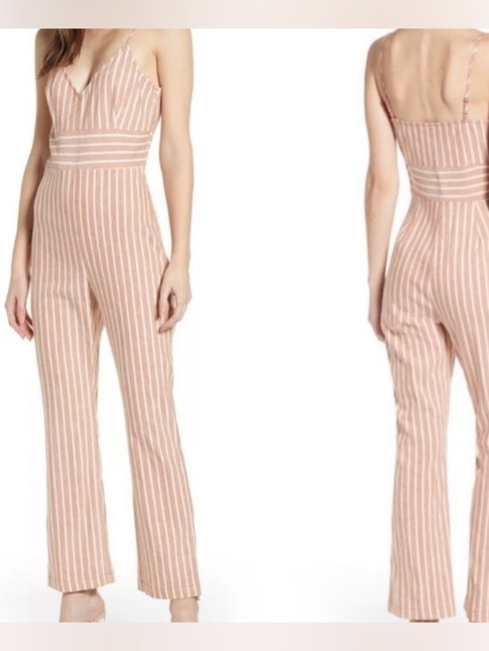 Leith Pants - Leith Molly Stripe Jumpsuit (Size Medium) NWT